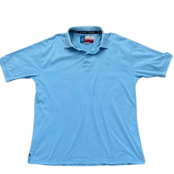 Wrangler Other - Wrangler Men's George Strait By Performance Light Blue Short Sleeve Polo Shirt-L